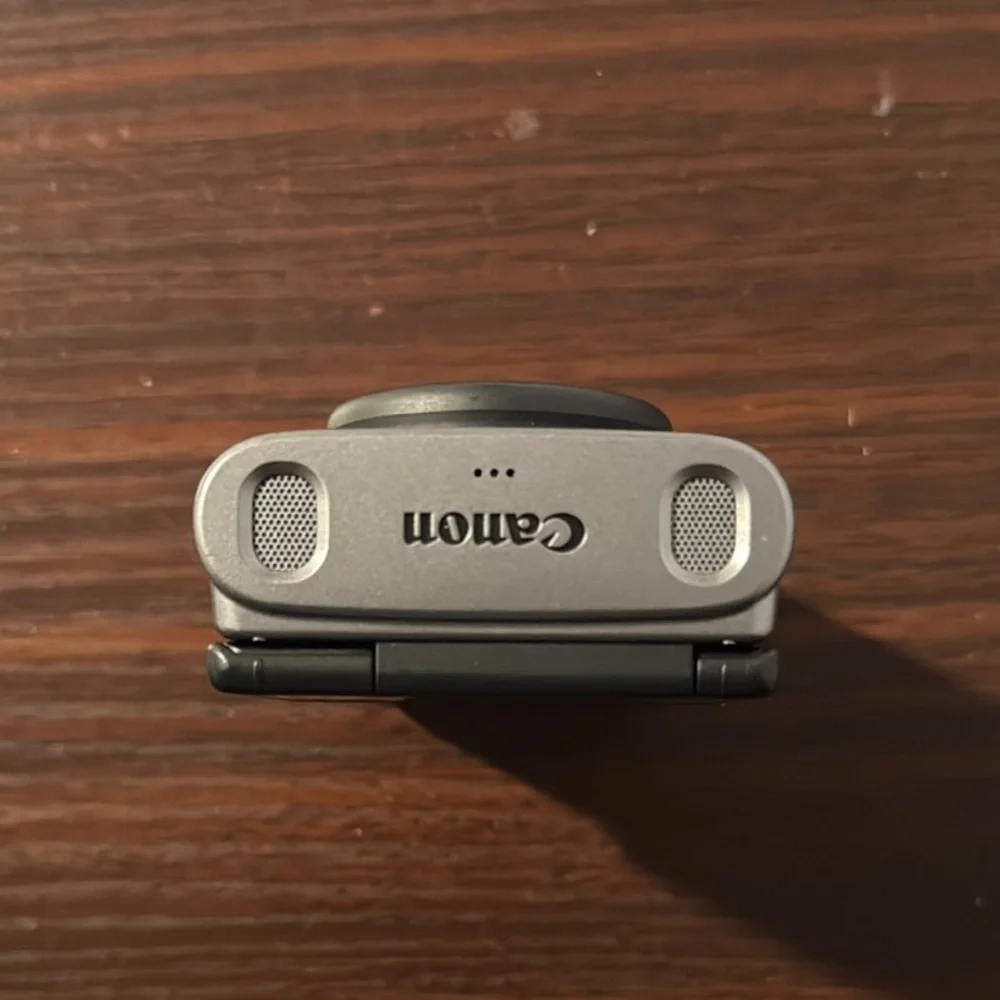 Canon Black Webcam with Circular Lens and LED Indicator